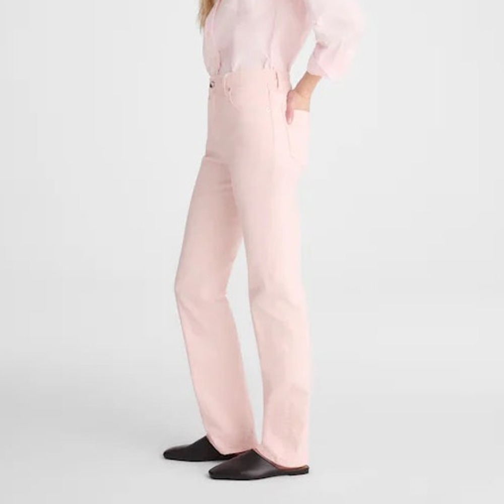 Madewell Pastel Pink Wide-Leg Jeans